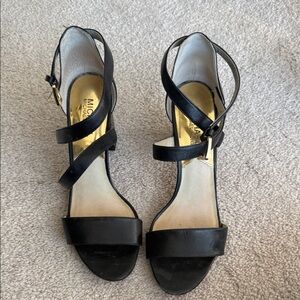 Michael Kors Elegant Black Strappy Heels